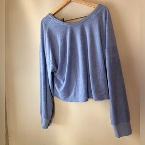 🔶 Aerie | Terry Towel Cinch Back Sweater